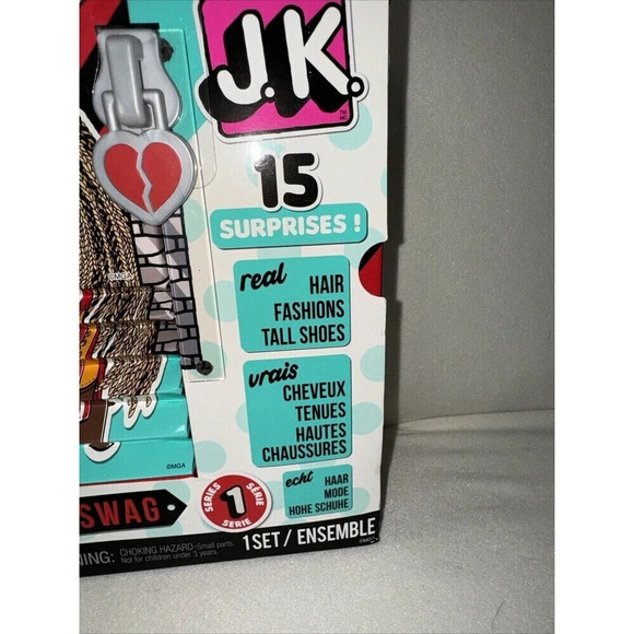 LOL SURPRISE JK MC SWAG MINI FASHION DOLL W/ 15 SURPRISES Hair Shoes SERIES 1 - Picture 2 of 3